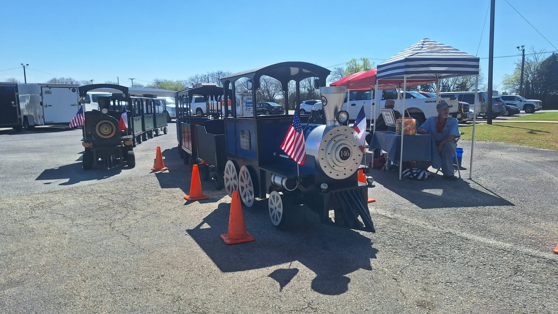 The Choo Choo Express train at a North Texas event