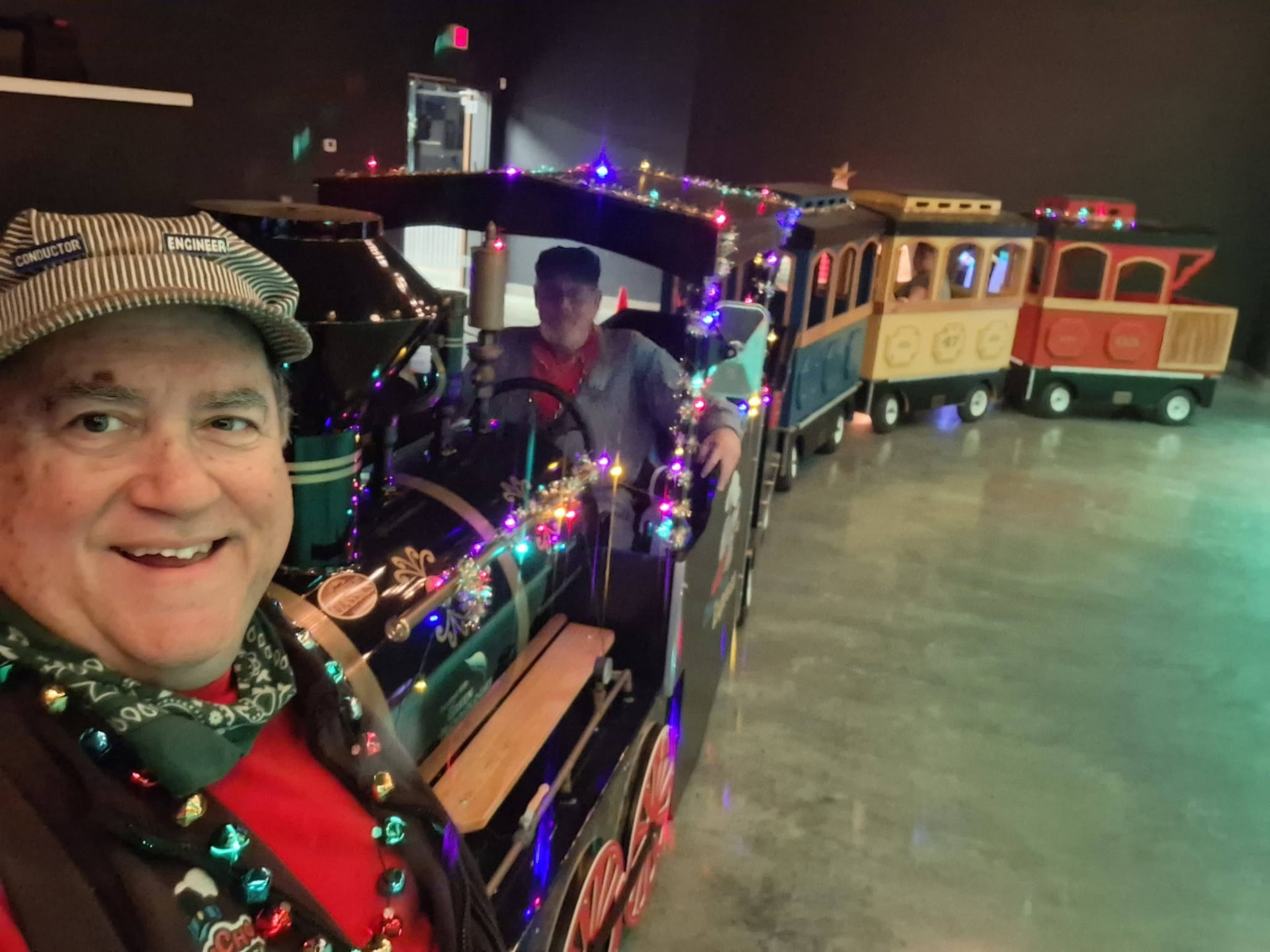Guests lining up to ride the Choo Choo Express